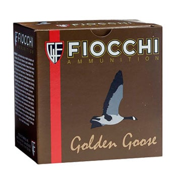 Fiocchi 12ga 3.5" 1-5/8oz #2 Golden Goose Steel Shotshell Ammunition 25 Round Box - 1235GG2 - Fiocchi