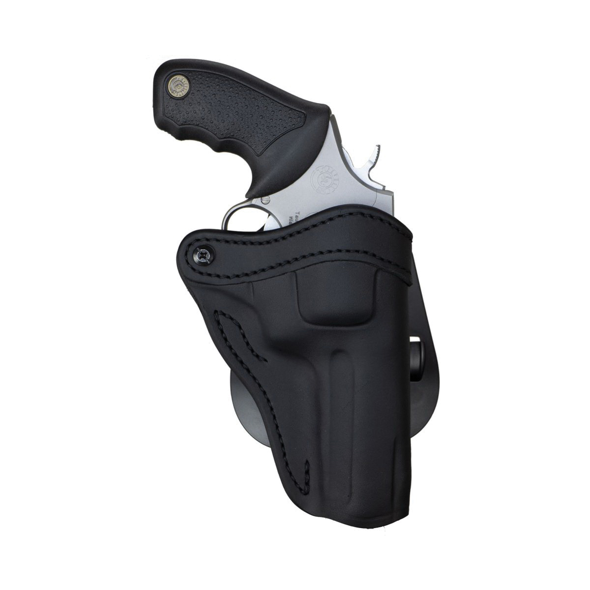 1791 Gunleather RVH2 Ruger GP100 Leather OWB Holster Right 02, Stealth Black - PDHR2SBLR - 1791 Gunleather