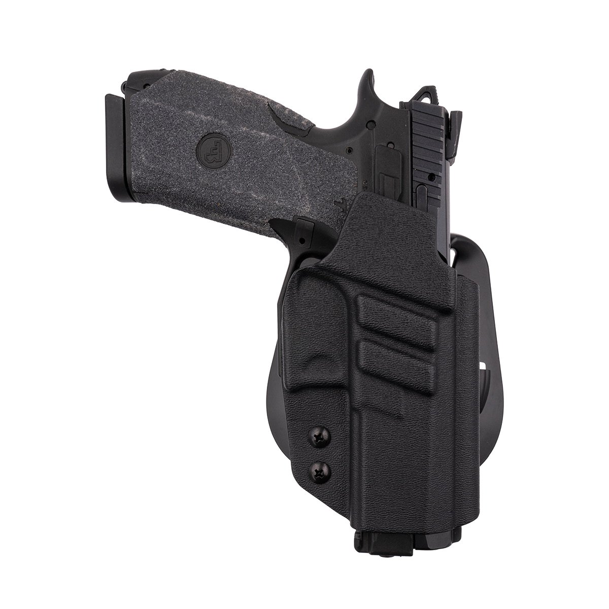 1791 Gunleather Tactical Kydex CZ P-10C Kydex OWB Holster Right, Black - TACPDHOWBCZP10BLKR - 1791 Gunleather