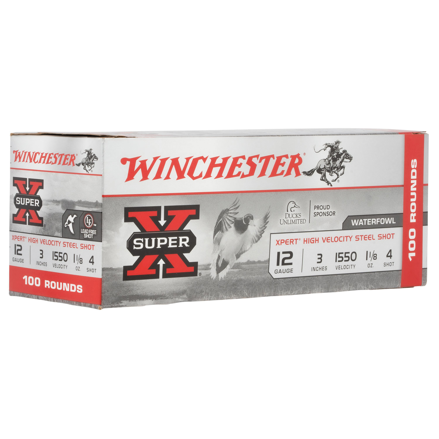 Winchester Super X Xpert 12 Gauge 3" #4 - 1.12 oz - 100rds - WEX1234VP - Winchester