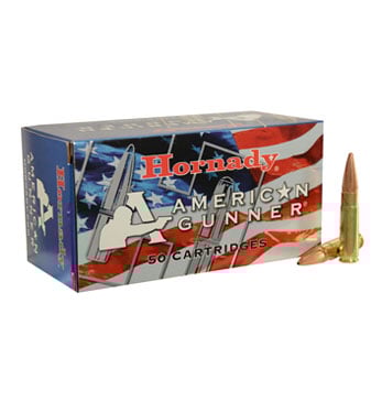 Hornady 300 AAC Blackout 125gr HP American Gunner Rifle Ammunition, 50 Round Box - 80897