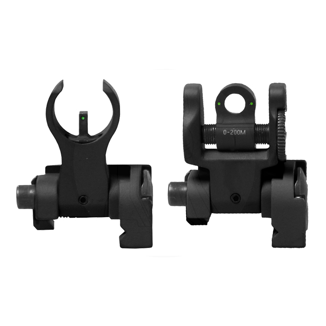 Troy BattleSights Micro HK Front & Round Rear Tritium Set Black - SSIG-IAR-STBT-00 - Troy Industries