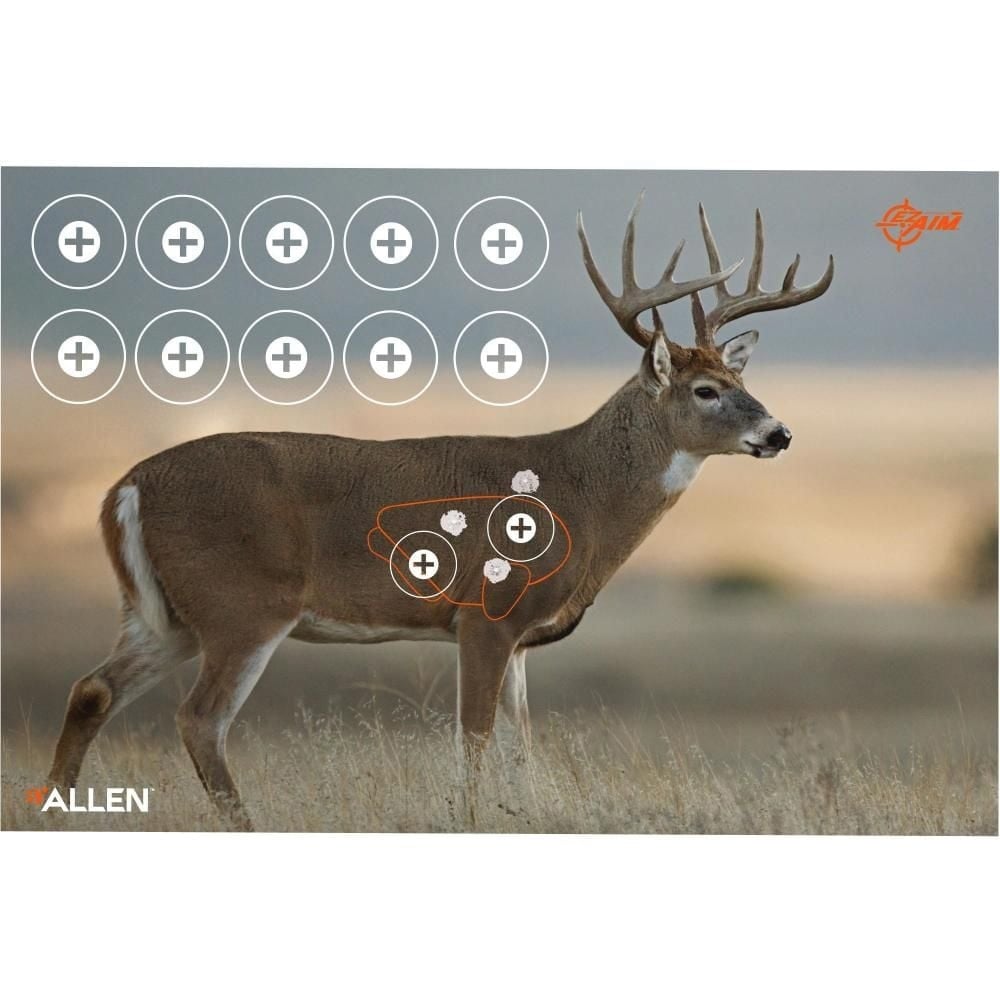 EZ Aim Deer Target, White, 2 Pack - White-Tailed Deer Shooting Practice Targets - 15286 - Ez Aim