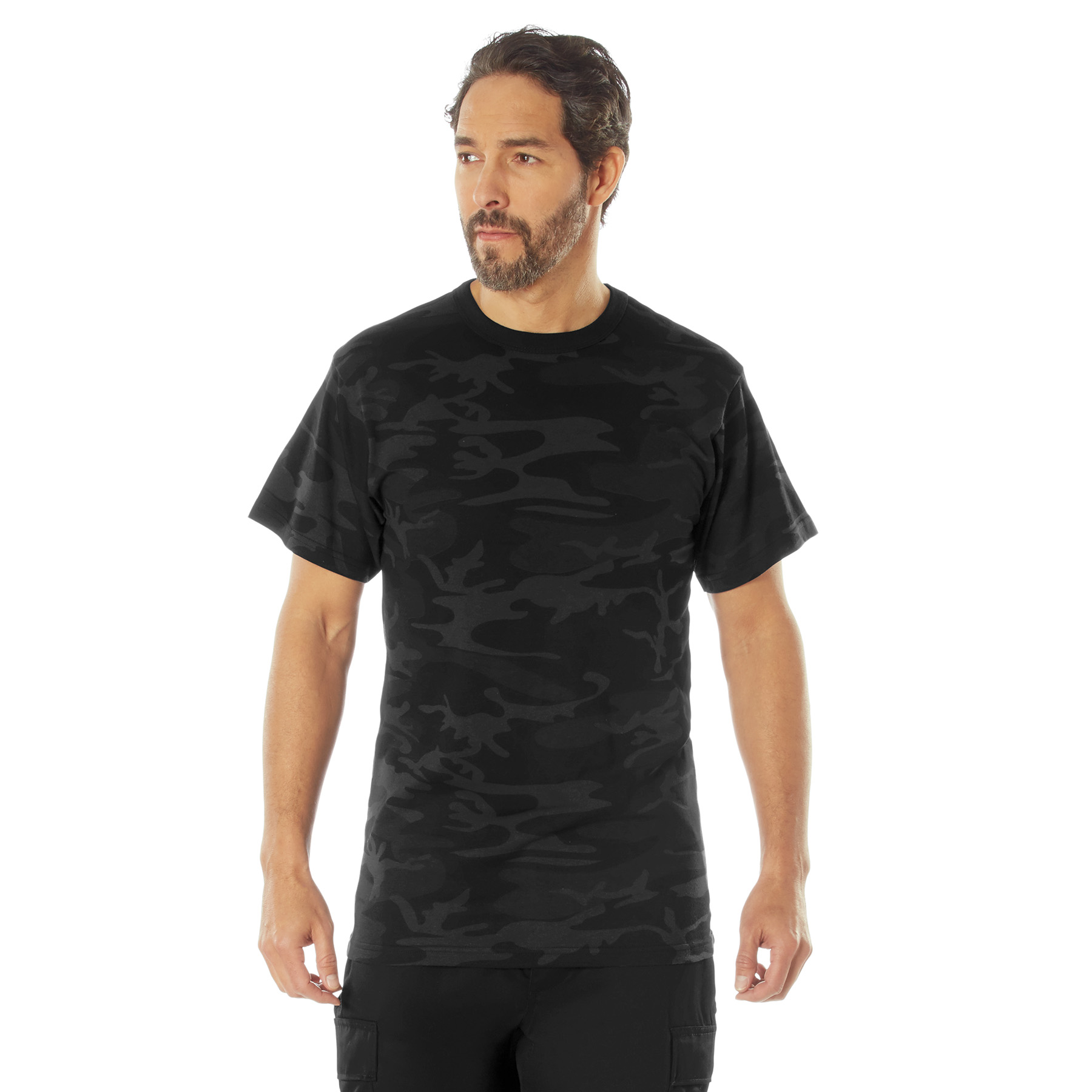 Rothco Rothco Midnight Camo T-Shirt - Midnight Black Camo, 3X-Large