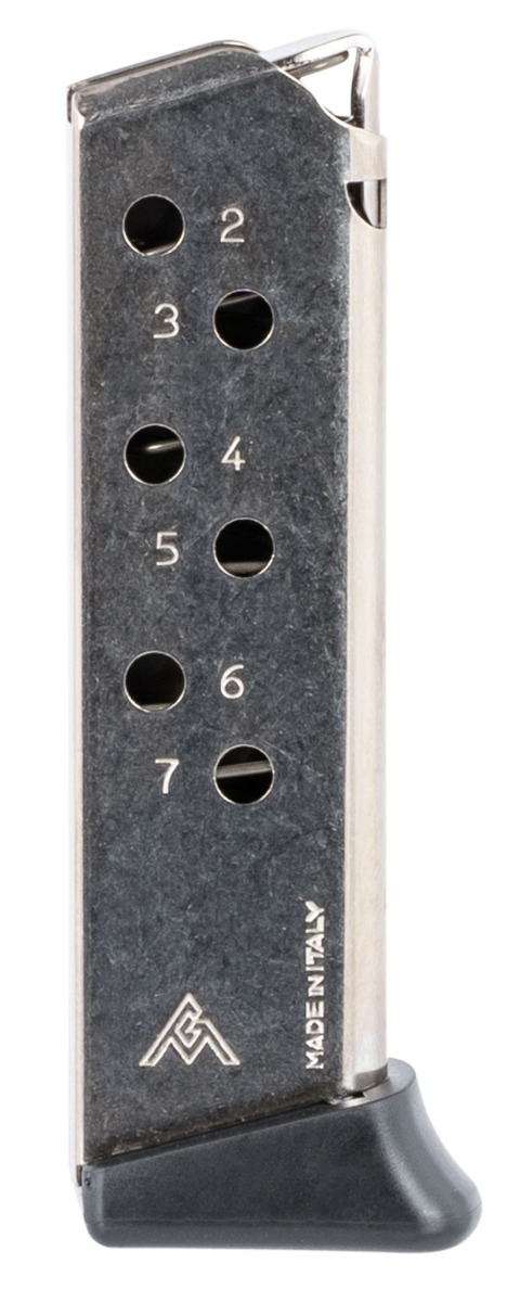 Mec-Gar Standard Nickel Detachable w/ Finger Rest 7rd 380 ACP for Walther PPK/S - Mec-Gar