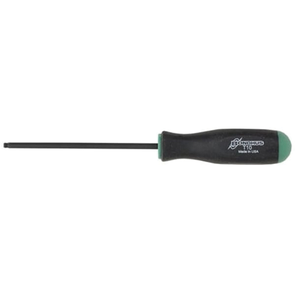 Bondhus BallStar T10 x 5.20" Fixed Blade Torx Tip Screwdriver, Pack of 2