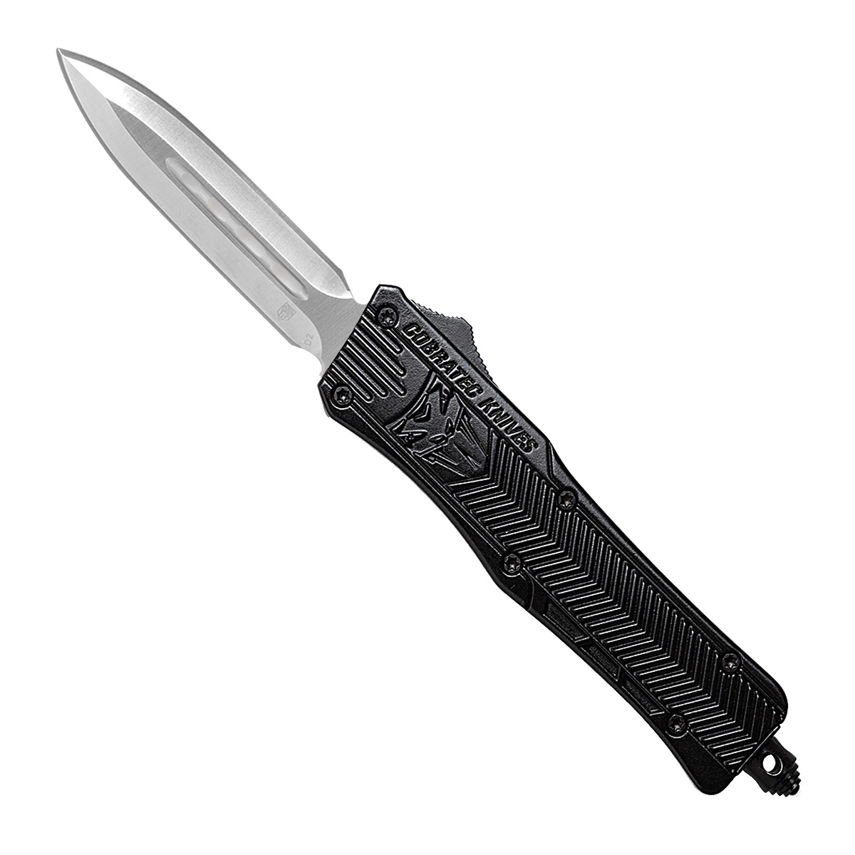 CobraTec Knives CTK-1 Small OTF Knife Dagger, Black - SBCTK-1SDAGNS - Cobratec Knives Llc