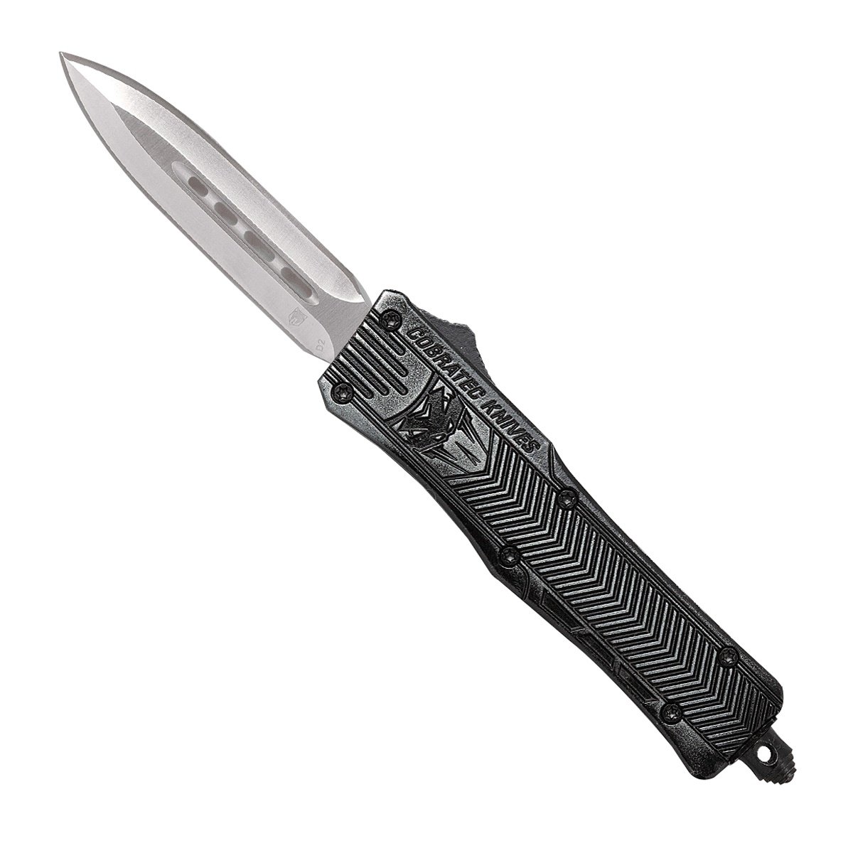 CobraTec Knives CTK-1 Small Plain Edge OTF Knife Dagger, Stonewashed - SSWCTK-1SDAGNS - Cobratec Knives Llc