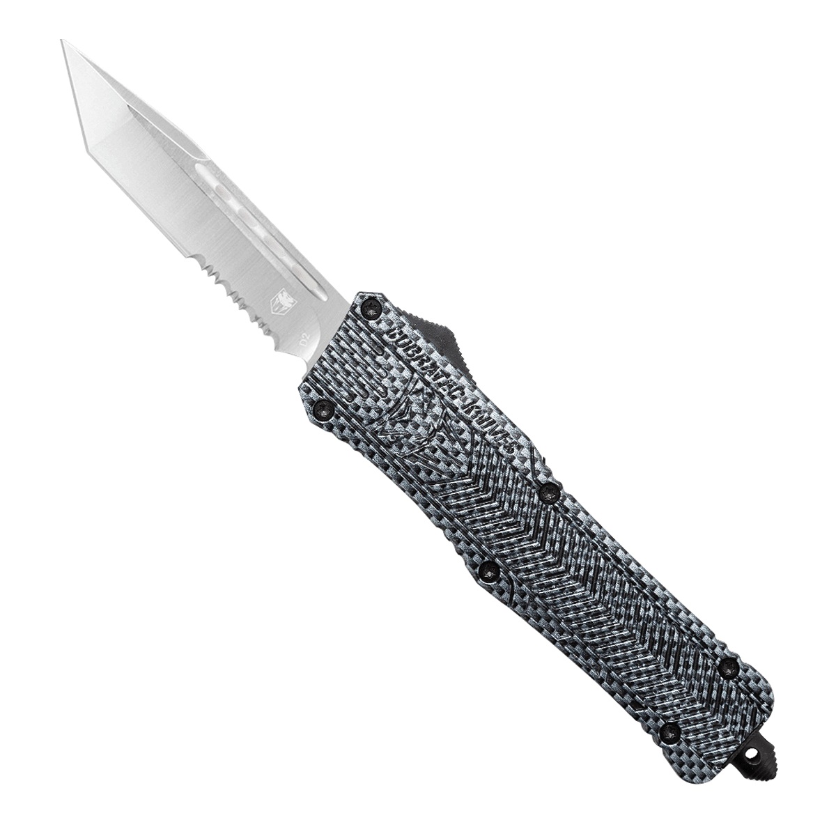 CobraTec Knives CTK-1 Large Tanto Serrated OTF Knife Tactical Precision - LCFCTK-1LTS