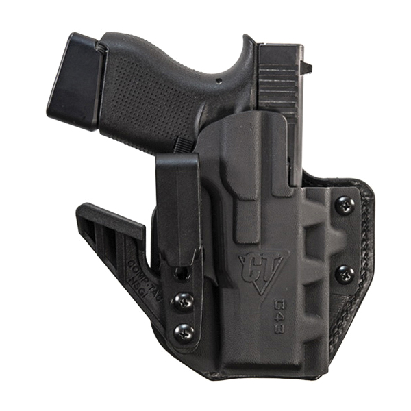 Comp-Tac Victory Gear Max Glock 26 Gen 1-5 Kydex/Leather AIWB Holster Right, Black - C852GL297RBKN - Comp-Tac