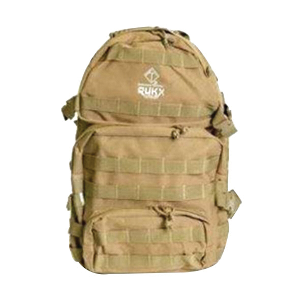 Rukx Gear Tactical 600D Polyester 3 Day Backpack - Tan for Extended Tactical Adventures - ATICT3DT - Rukx Gear