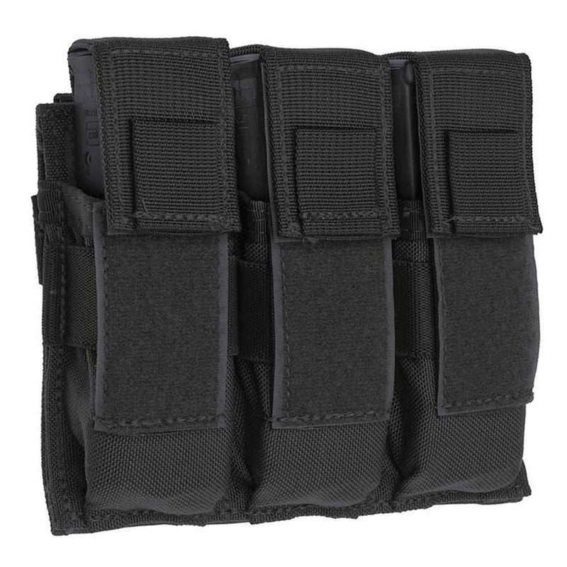 TAC SHIELD 1000D Nylon Triple Universal Pistol Magazine Pouch, Black - T3603BK - Tac Shield