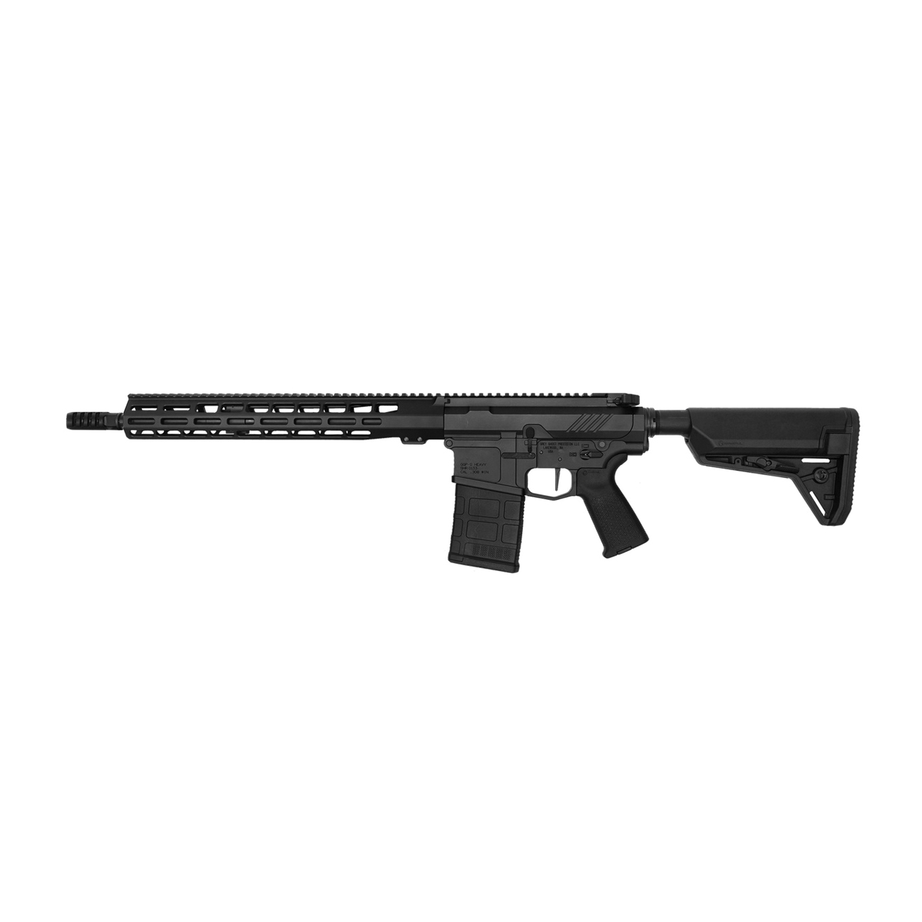 Grey Ghost Precision GGP Heavy MKII 7.62x51mm NATO 16", Black - GGPSHM - Grey Ghost Precision