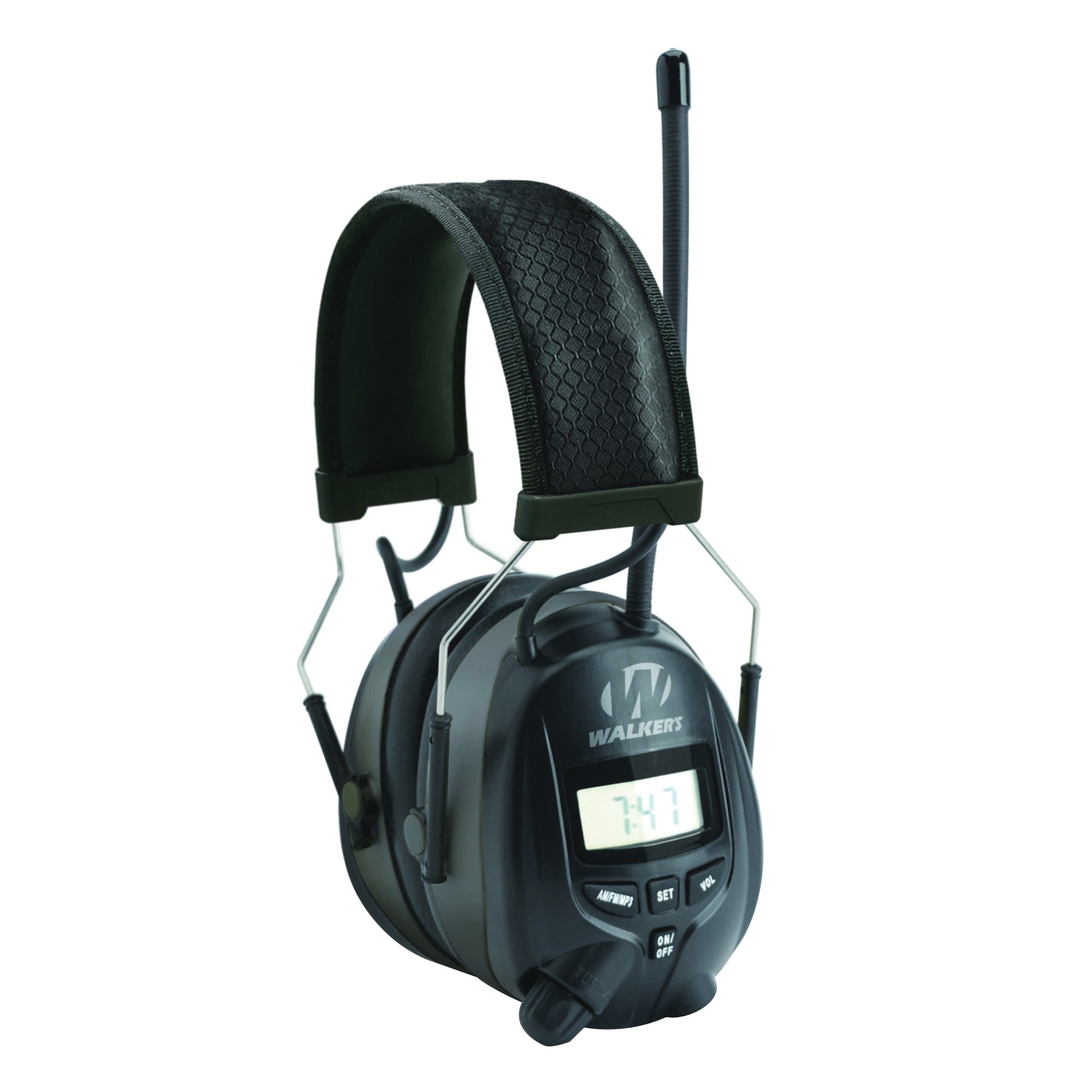 Walker's AM/FM Digital Muff Radio, Black - GWP-RDOM - Walkers Game Ear