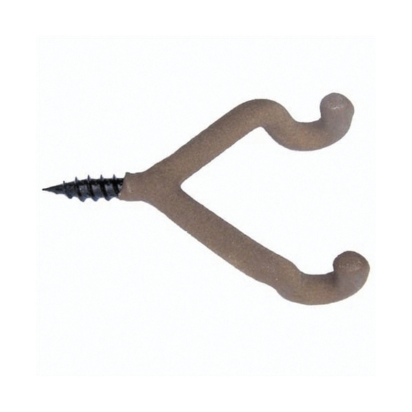 HME Dual Accessory Hook, Brown Pack of 3 - Hme