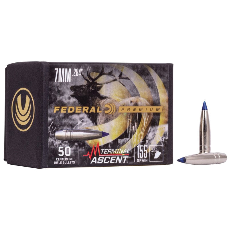 Federal Premium .284 Cal 155 gr Reloading Bullets  Terminal Ascent 50rds - PB284TA1 - Federal