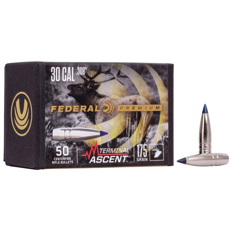 Federal Premium .308 Cal 175 gr Reloading Bullets  Terminal Ascent 50rds - PB308TA1 - Federal