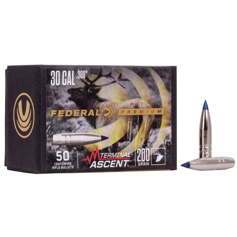 Federal Premium .308 Cal 200 gr Reloading Bullets  Terminal Ascent 50rds - PB308TA2 - Federal