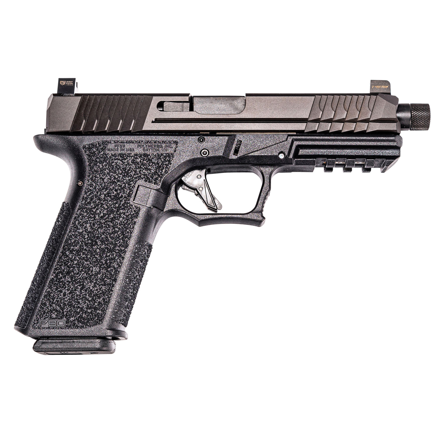 Polymer 80 PFS9 Full-Size 9mm 4.99" 17rds, Black - PFS9TFNSBLK - Polymer80