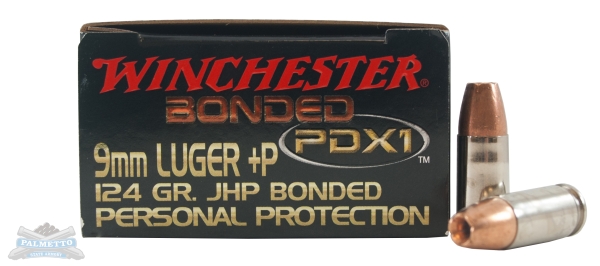 Winchester 9mm+P 124gr PDX1 Ammunition 20rds - S9MMPDB - Winchester