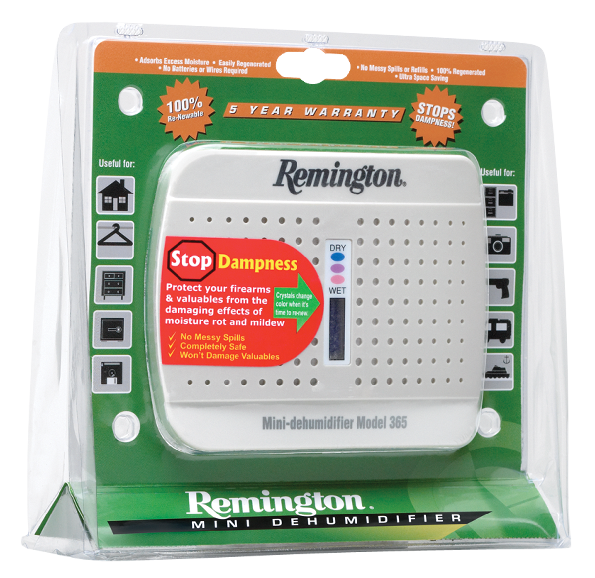 Remington M-365 Rechargeable Dehumidifier - 19950 - Remington
