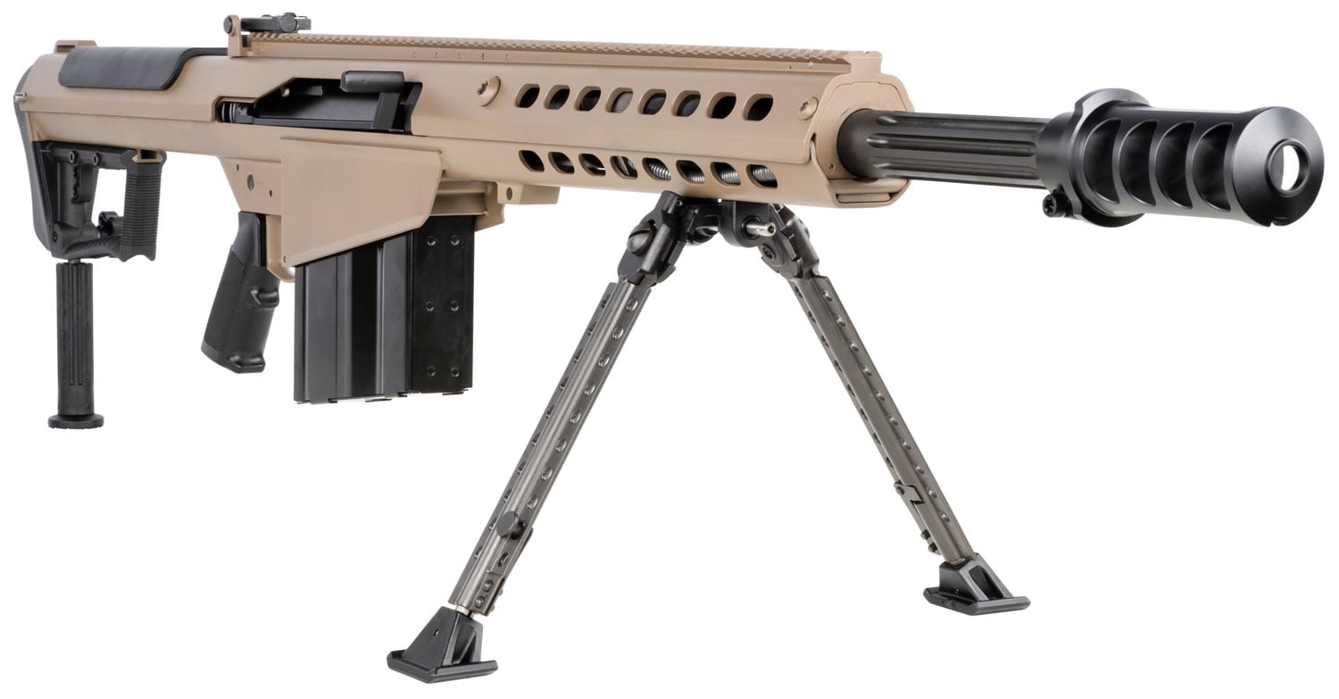 Barrett M107A1 20" .50 BMG Semi-Auto Rifle, Flat Dark Earth Cerakote - 18066 - Barrett