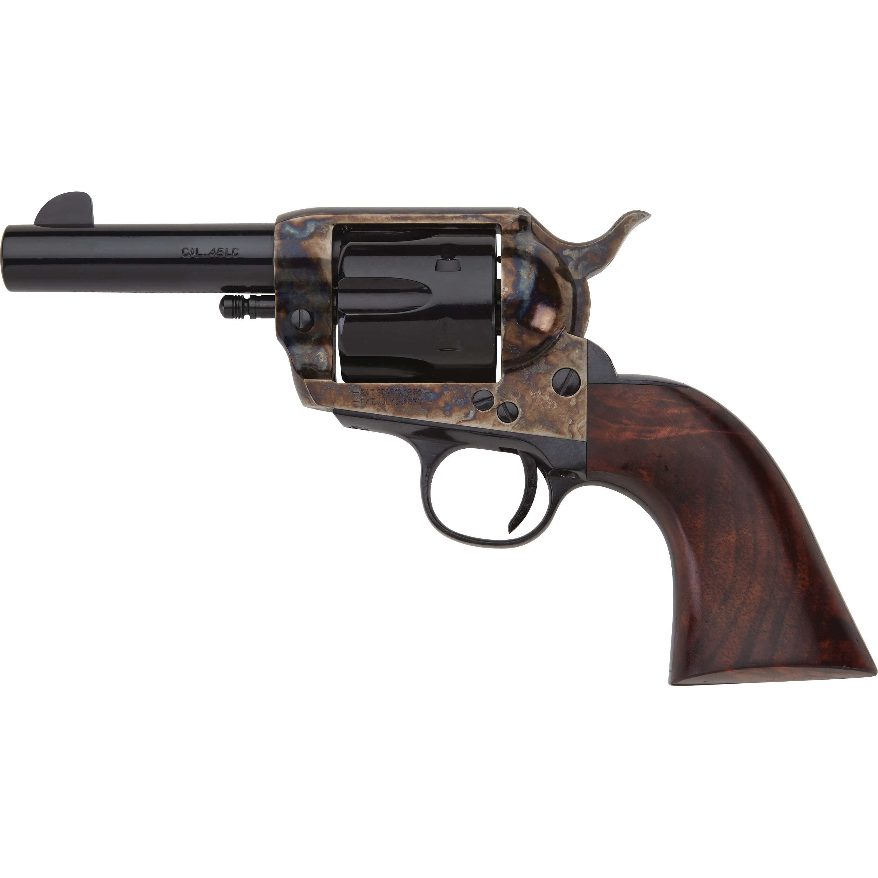 Pietta 1873 GW II Sheriff .45 Long Colt Revolver 3.50" 6rds, Color Case Hardened - HF45CHS312NM - Pietta