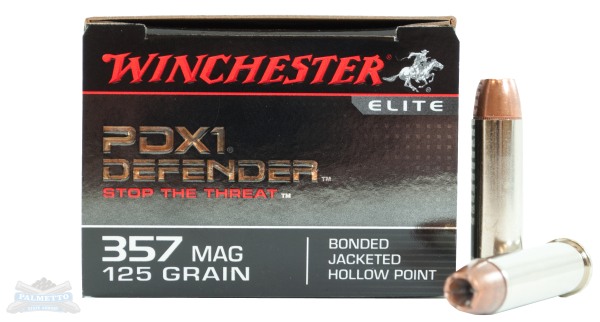 Winchester 357 Magnum 125gr PDX1 Defender Ammunition 20rds - S357MPDB - Winchester