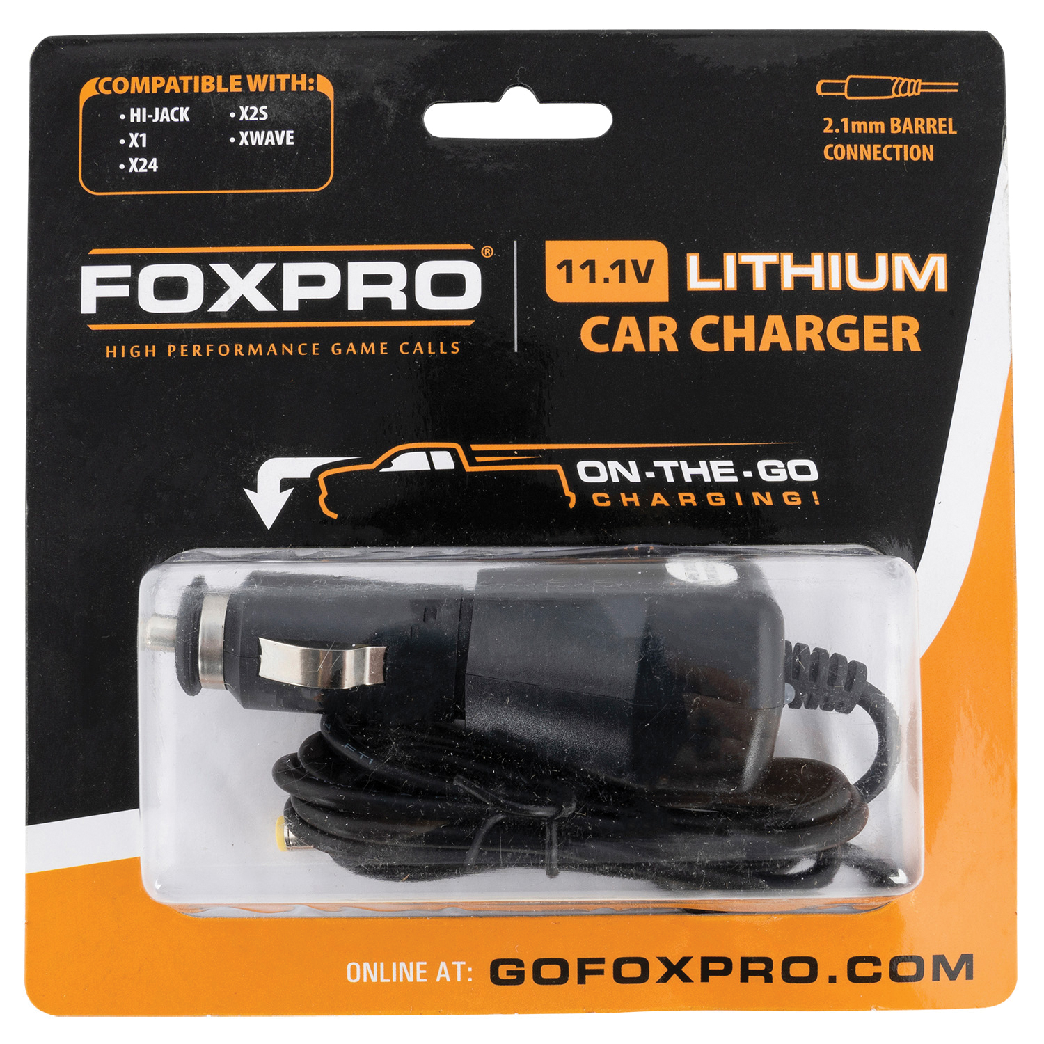 Foxpro High Capacity Lithium-Ion Battery and Car Charger 11.1 V/6700 mAh, Black - LITCARCHG - Foxpro