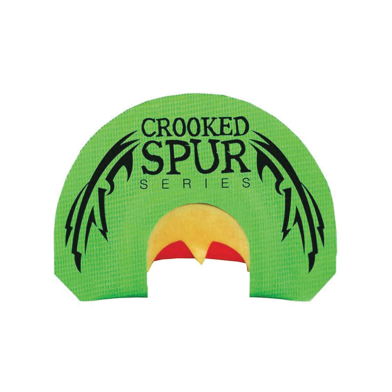 FoxPro Crooked Spur Green Back Wing Turkey Mouth Game Call, Green