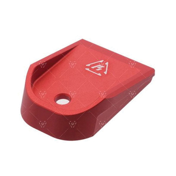 Strike Industries Glock 20/21/26/27/33/39 6061-T6 Aluminum Magazine Baseplate, Red - SIGALBPRED - Strike Industries
