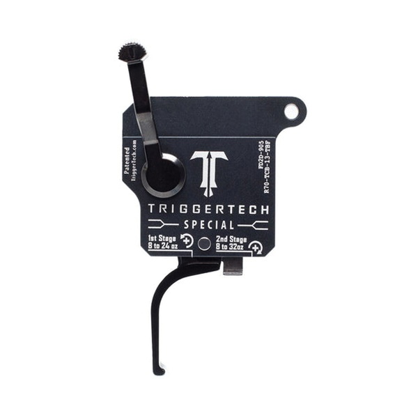 Triggertech Special (8-24/8-32 oz) Flat Lever Trigger for Remington 700, Clean Black - R70TCB13TBF - Trigger Tech