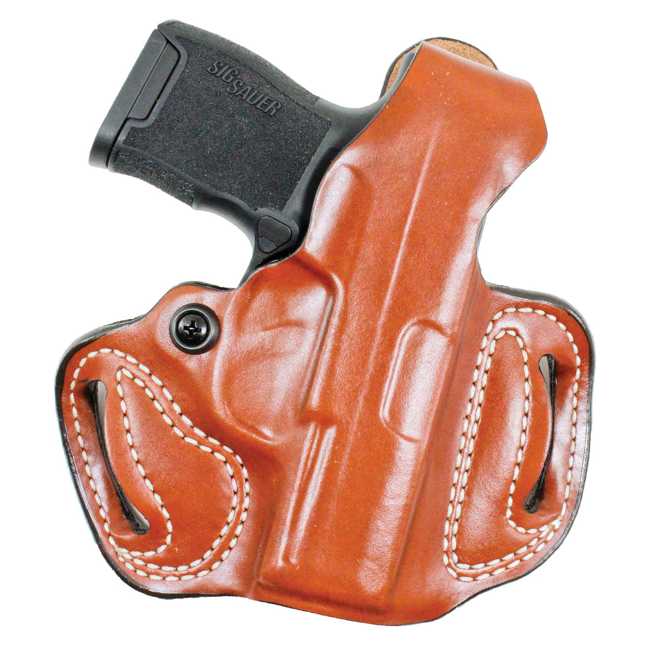 DeSantis Gunhide Mini Slide Glock 43/43x/48 Leather OWB Holster Right, Tan - 085TA8BZ0