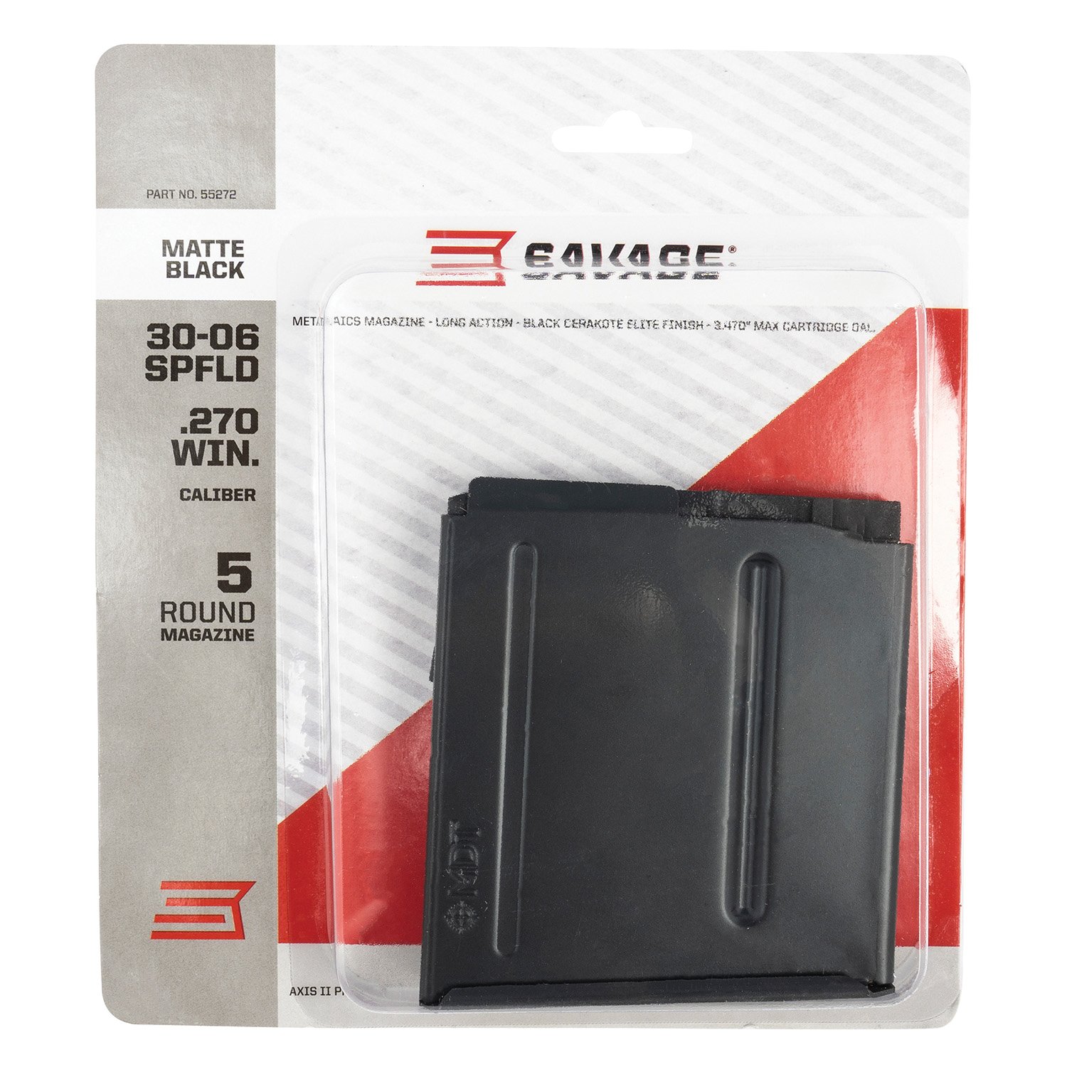Savage Arms 5rds .30-06 Springfield Magazine, Matte Black - 55272 - Savage Arms