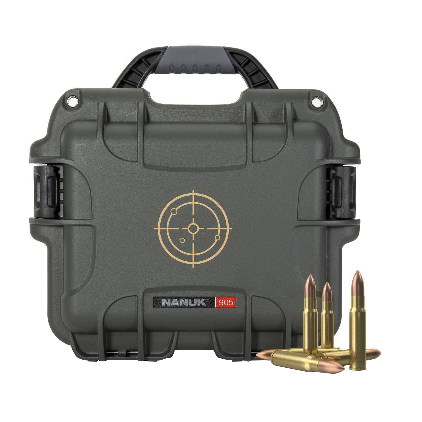 Nanuk 905 .223 Remington NK-7 Resin Waterproof Ammo Case, Olive - 905AMMO6 - Nanuk