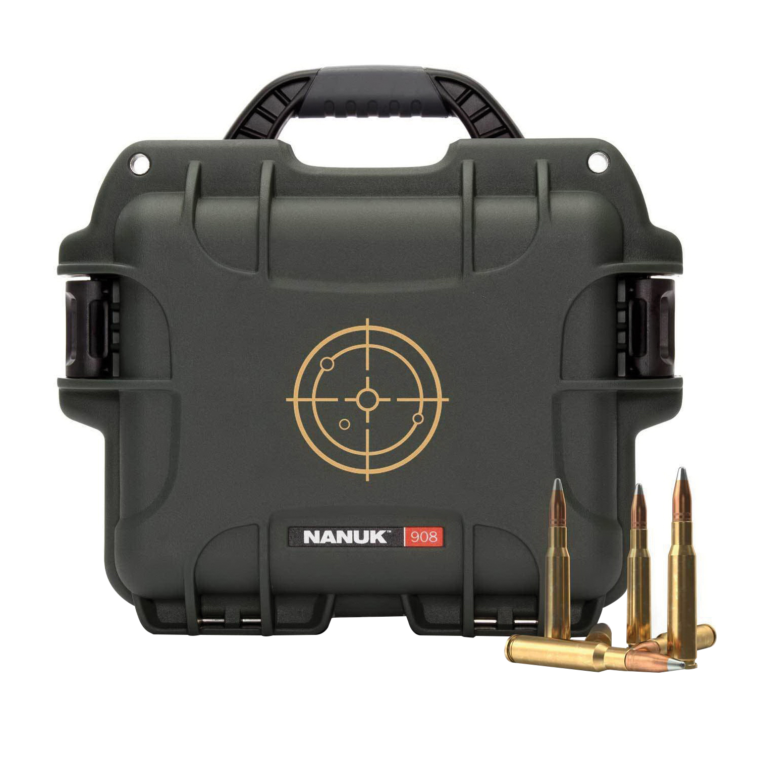 Nanuk 908 .223 Remington NK-7 Resin Waterproof Ammo Case, Olive - 908AMMO6 - Nanuk