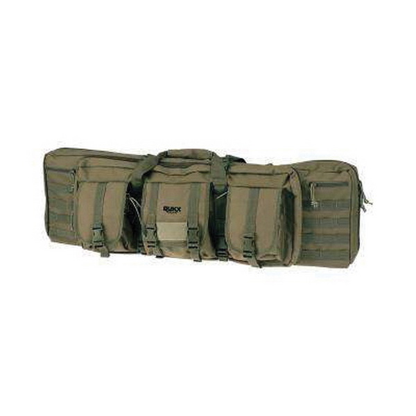 Rukx Gear Tactical Double Rifle Bag - 600D Polyester in Green - ATICT42DGG - Rukx Gear