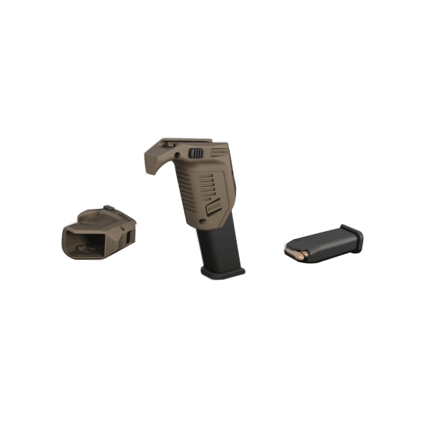 Recover Tactical Glock Polymer Picatinny Rail Angled Magazine Holder, Tan - MG902 - Recover Tactical