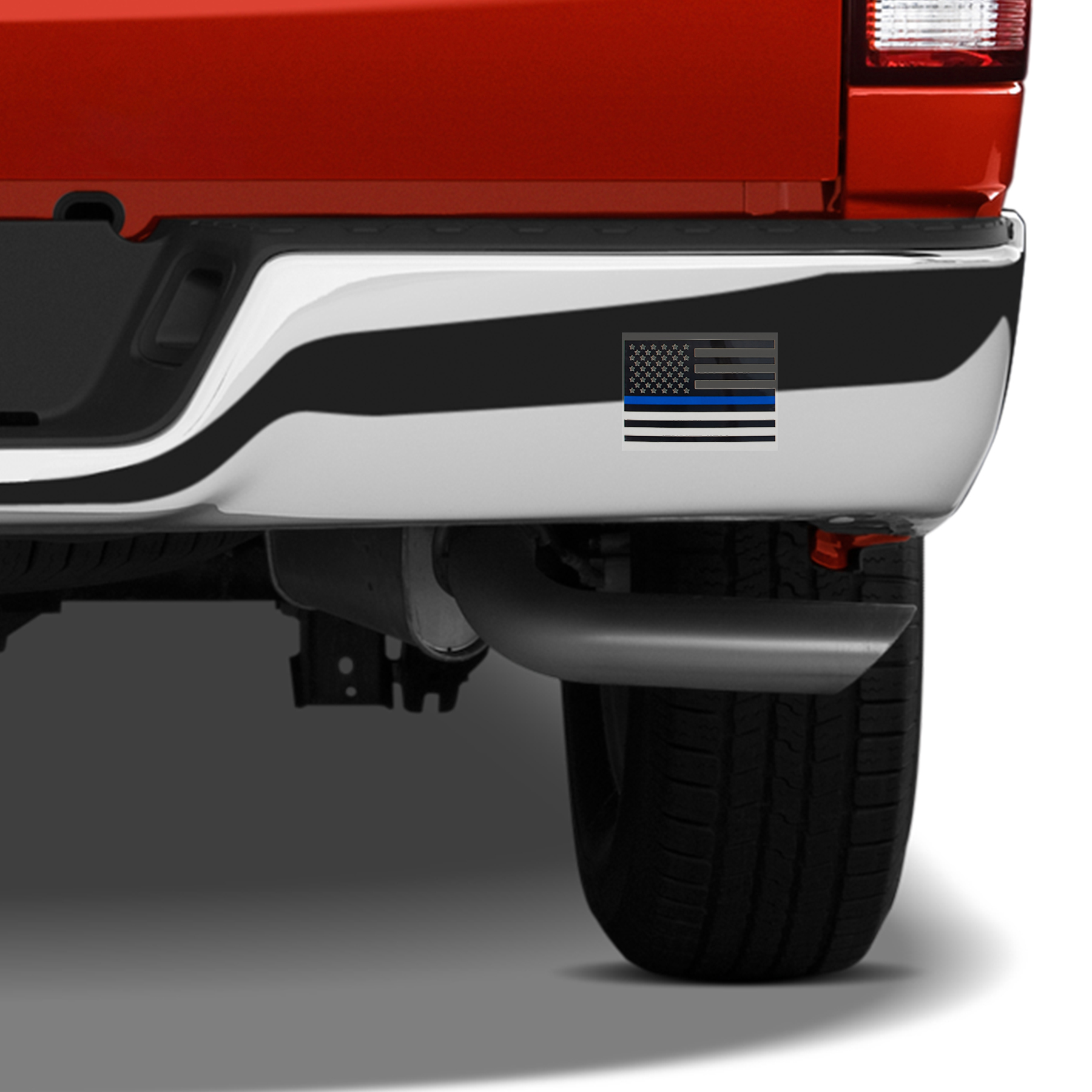 Rothco Rothco Transparent Thin Blue Line Flag Decal - Small