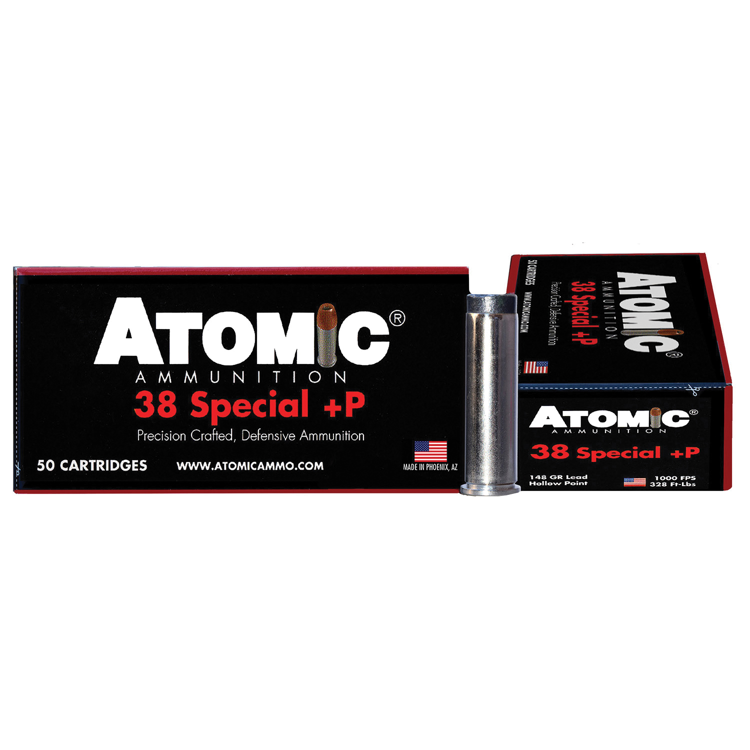 Atomic Ammunition Precision Craft .38 Special 148 gr  LHP - 50rds - 00419 - Atomic