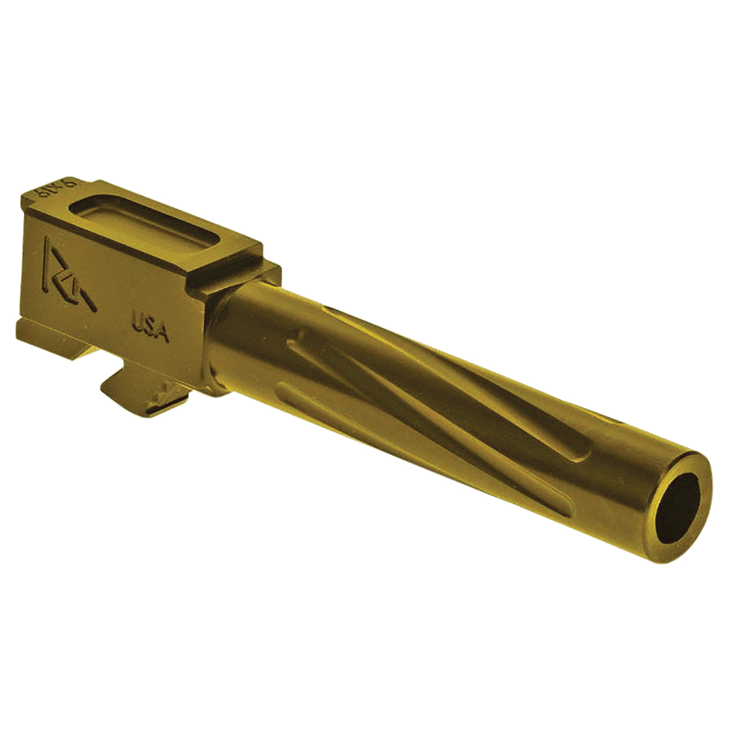 Rival Arms V1 Drop-In Barrel for Glock 19 Gen5 - Gold - Precision Craftsmanship - RA20G203E - Rival Arms