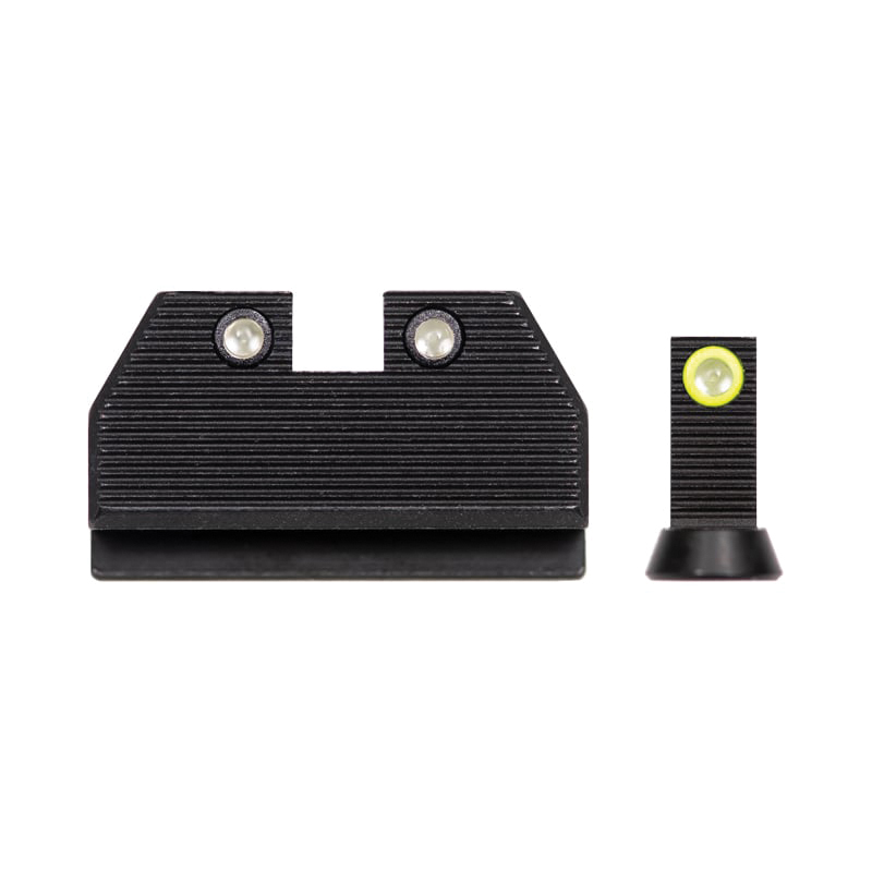 Night Fision Optics Ready Stealth Night Sight Set Front/Rear, Green/Yellow/Black - CZU077286355YGZG - Night Fision