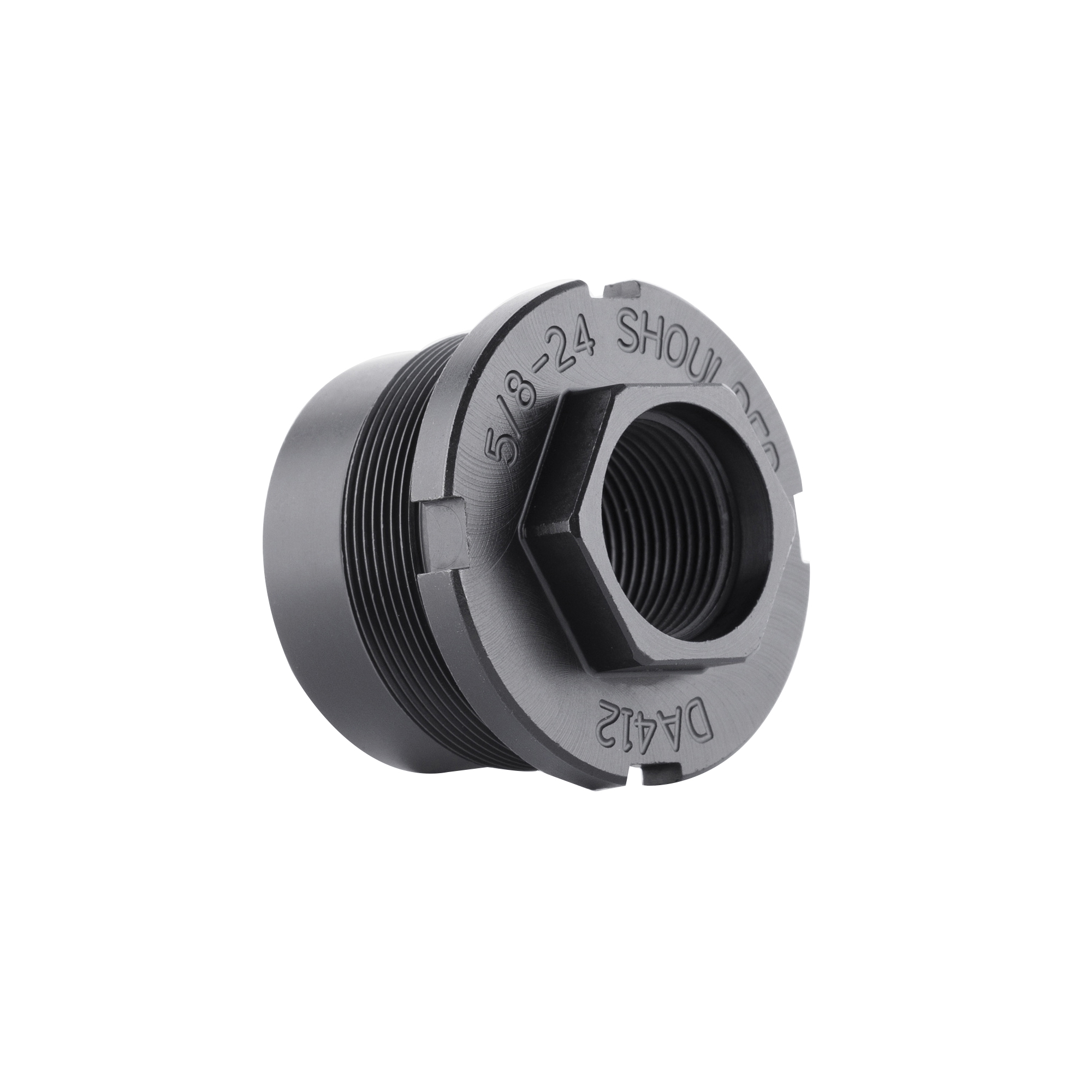 Dead Air P-Series Fixed Mount M18x1 for Ghost 45/Wolfman - Tactical Black - DA413 - Dead Air