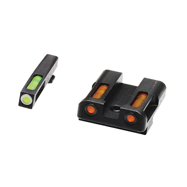 HiViz Litewave H3 Sight Set Front/Rear, Green/Orange - GLN429 - Hiviz