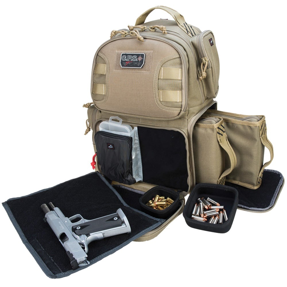 Ready for Action GPS Bag Tactical 1000D Polyester Range Backpack - Tan - GPST1610BPT - Gps
