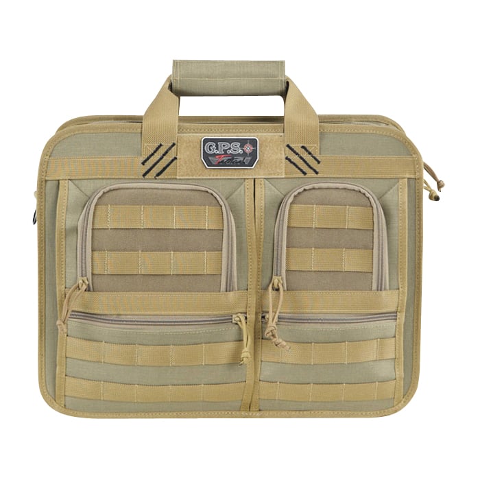 GPS Bag Tactical Operations 1000D Polyester Briefcase CCW Shoulder Bag, Tan - GPST1551BCT - Gps