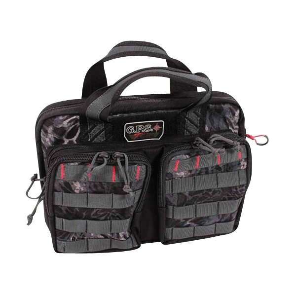 GPS Bag Quad +2 1000D Nylon Pistol Range Bag 11" x 6", PRYM1 Blackout - GPST1316PCPMB - Gps