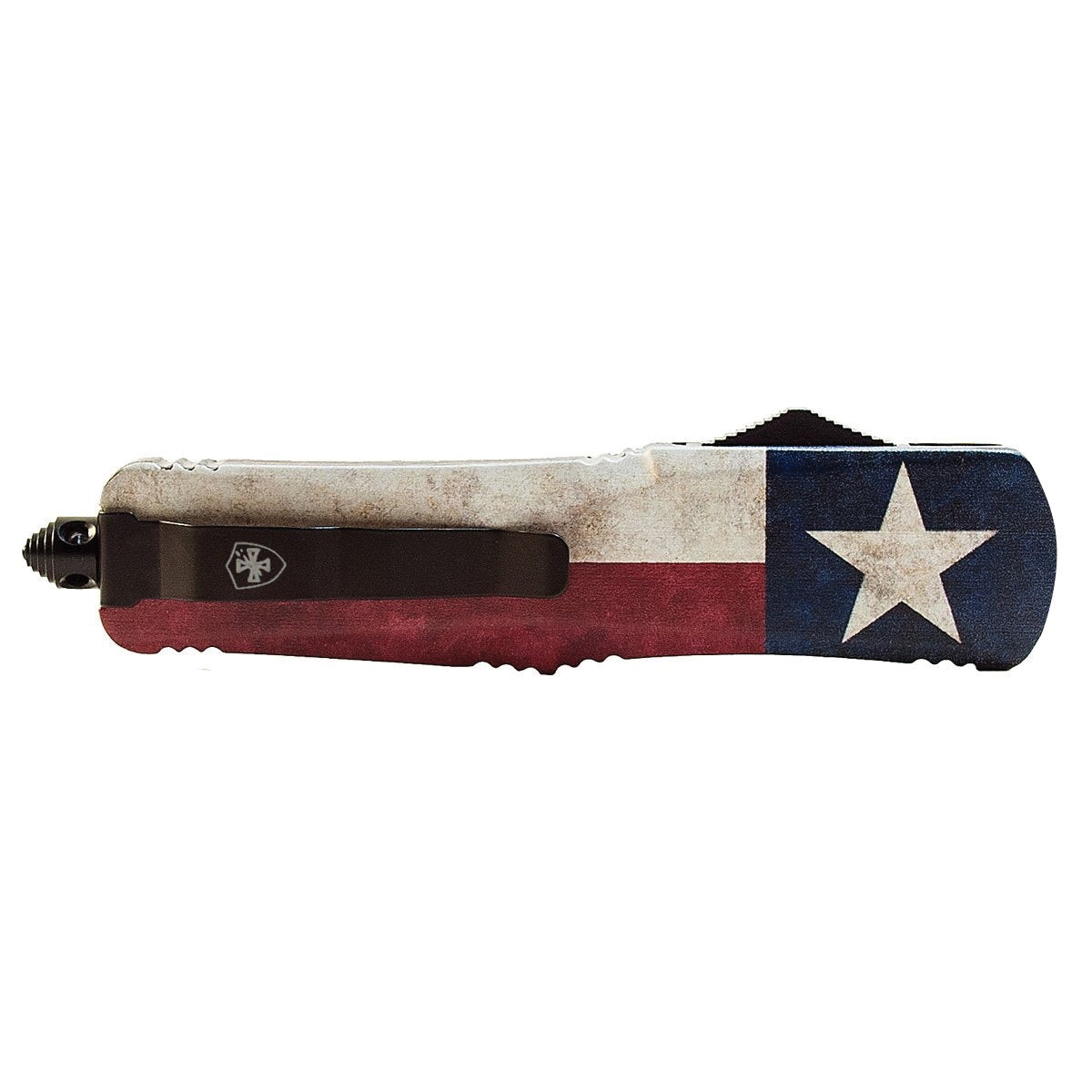 Templar Knife Captain Large OTF Knife Drop Point, Blue/Red/White - L-CAP-33-1 - Templar Knife