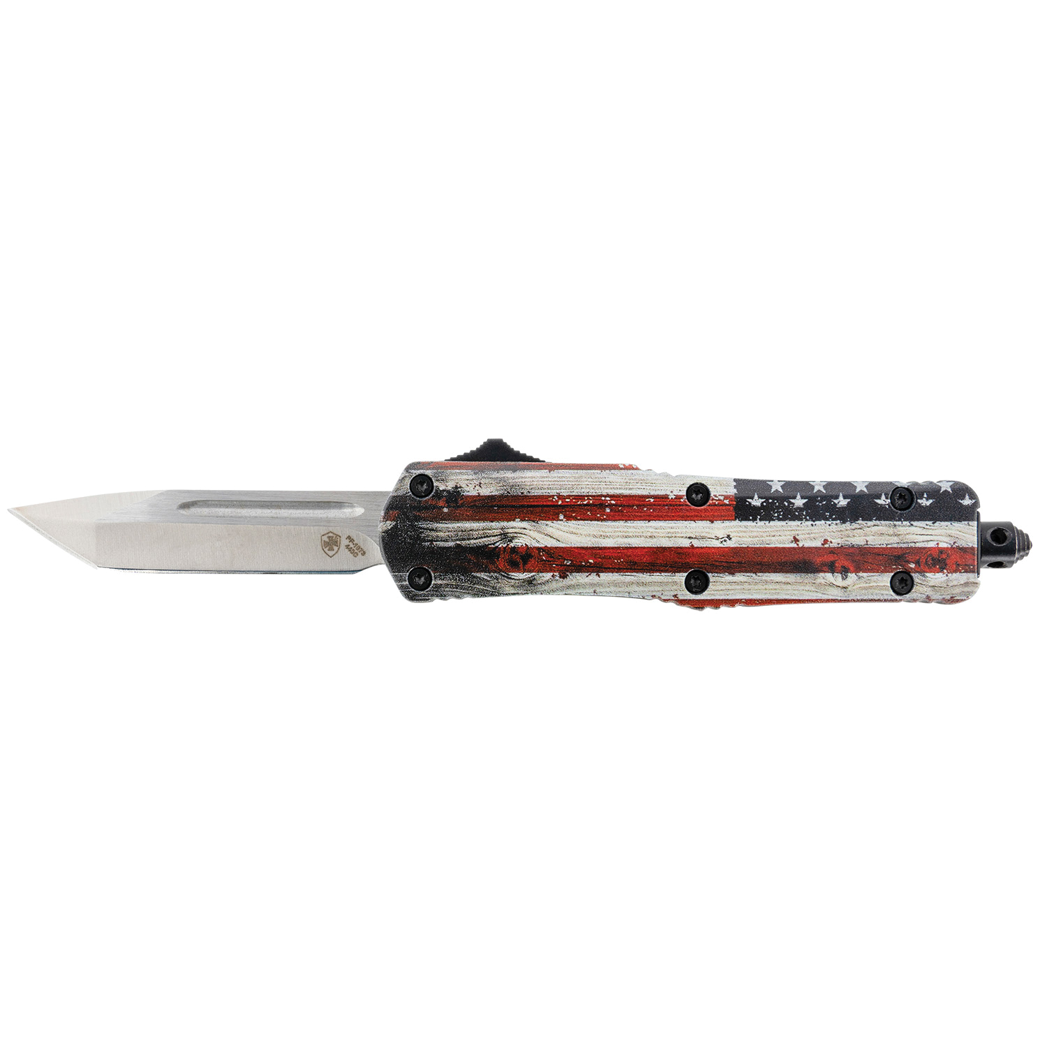 Templar Knife Wood US Flag Small OTF Knife Tanto - S-WUS-23-2 - Templar Knife