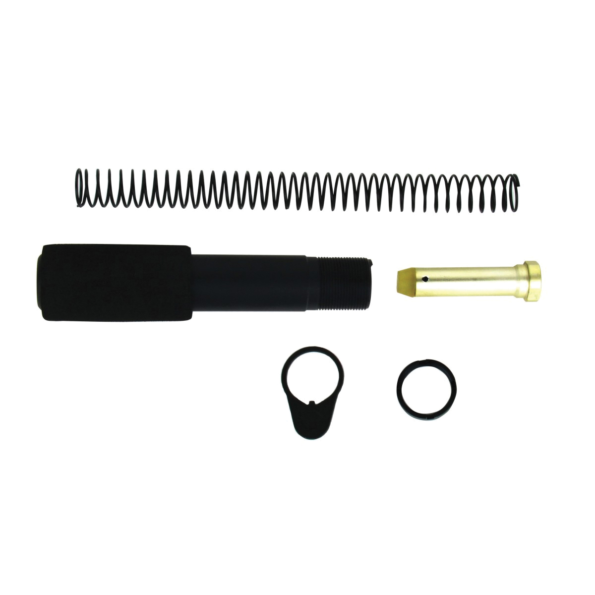 Enhance Your AR-15 with Tacfire Mil-Spec Pistol Buffer Tube Kit in Sleek Black - MAR049-A